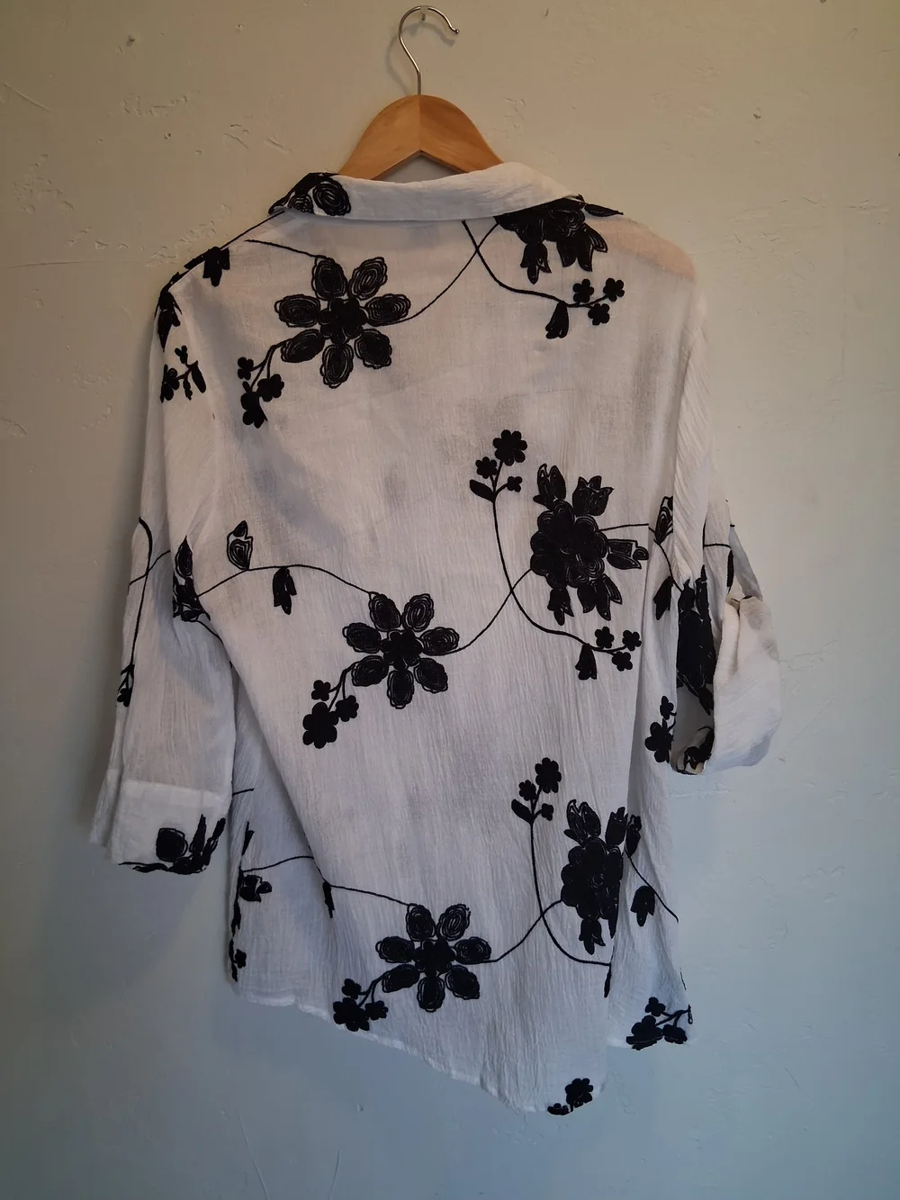 Lauren Michelle 100% Cotton Floral Button Down Gauze/ Lightweight Size XL - Picture 11 of 11